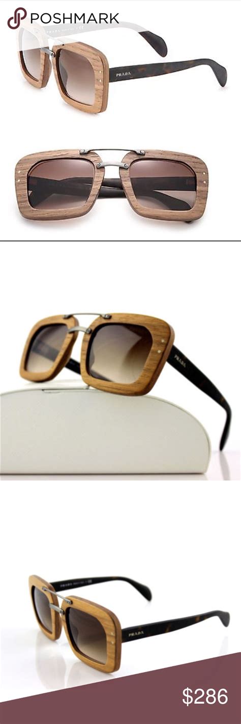 wood prada sunglasses